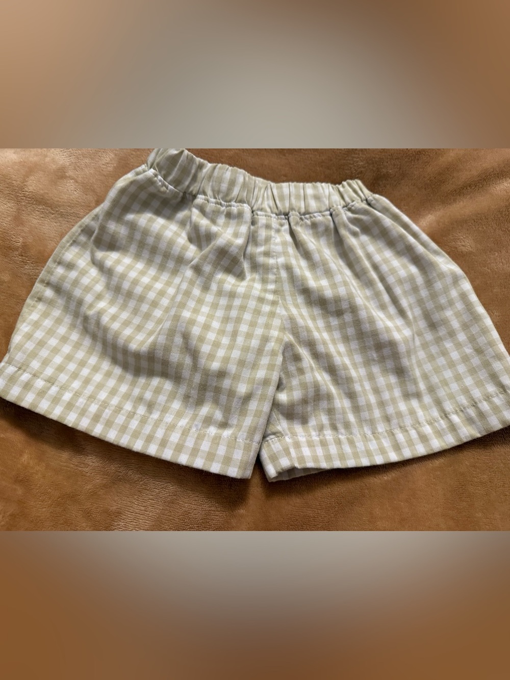 Beaufort Bonnet Beige Gingham Shorts
